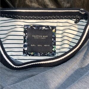 Two Tone Blue Long Sleeve by Cactus Man designed by Ricky Singh